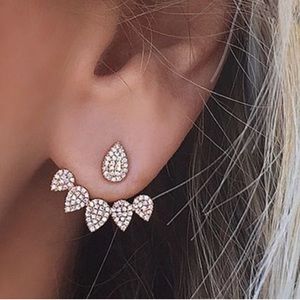 Rhinestone Drop Ear Jackets
